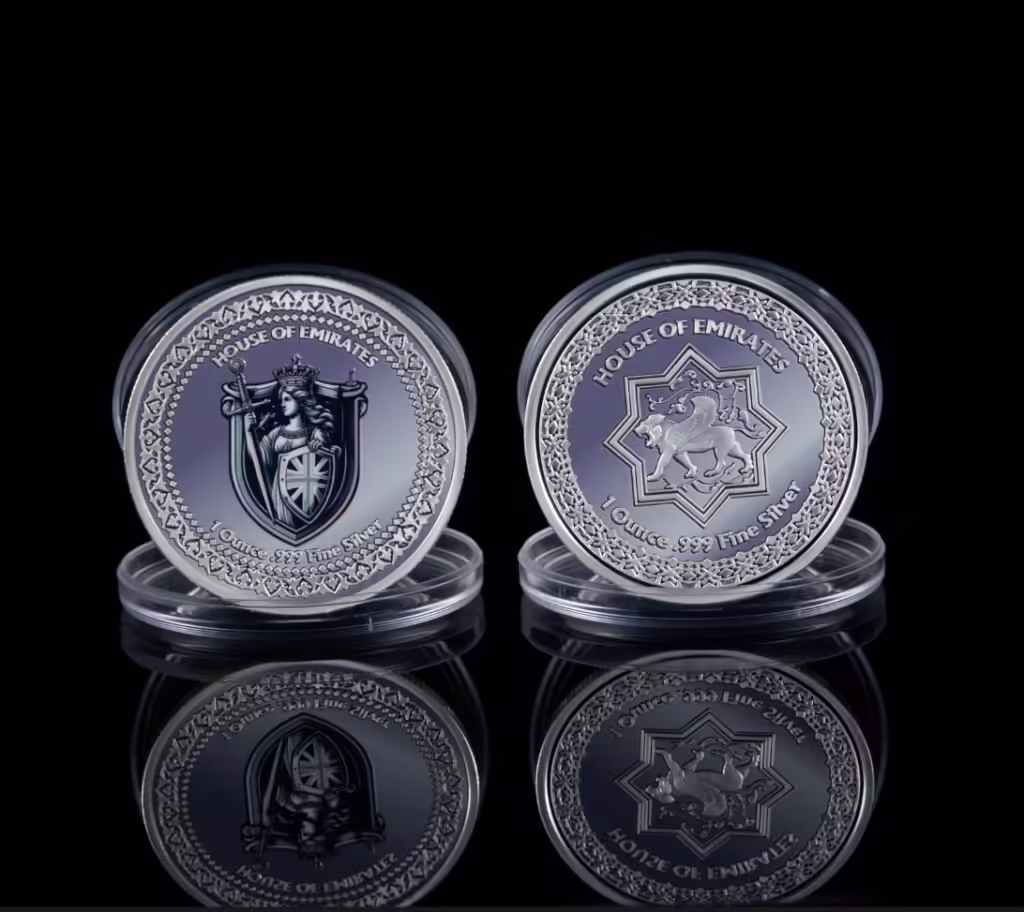 Silver coins bullion
