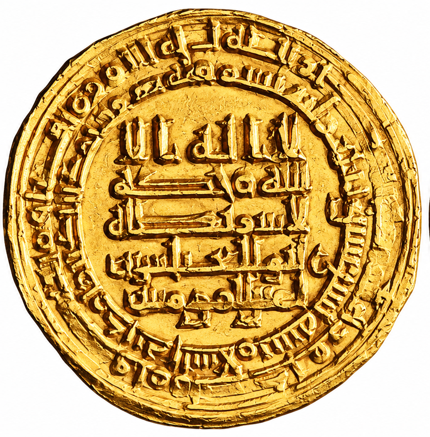 Al-muqtadir gold abbasid dinar