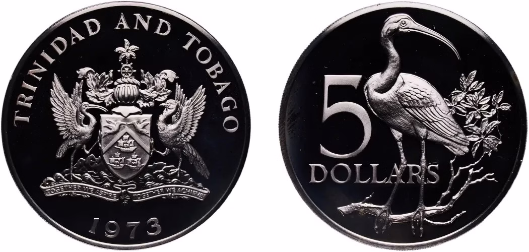 Trinidad and Tobago Silver Treasure1973 - Image 3