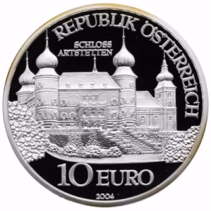 Austria Second Republic 2004 10 Euros (Artstetten Castle) Silver (.925)