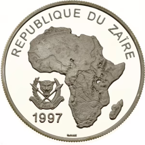 Zaire silver coin