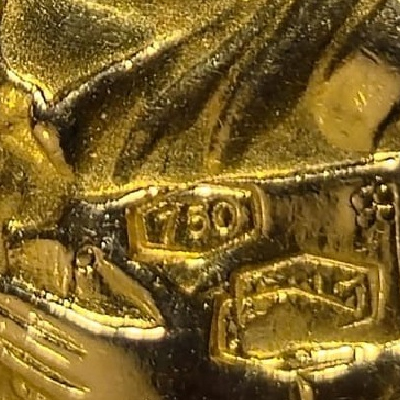 RARE ! Imam Ali and Imam Hussain Gold Pendant - Image 3