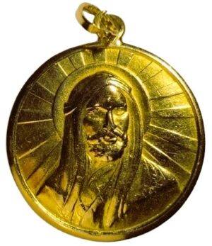 Iran 1950s: Prophet Muhammad and Imam Ali Gold Pendant
