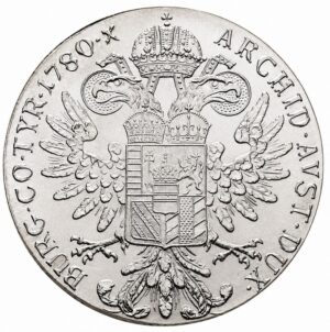Empress Maria Theresa Silver Thaler 1780 - Re-strike