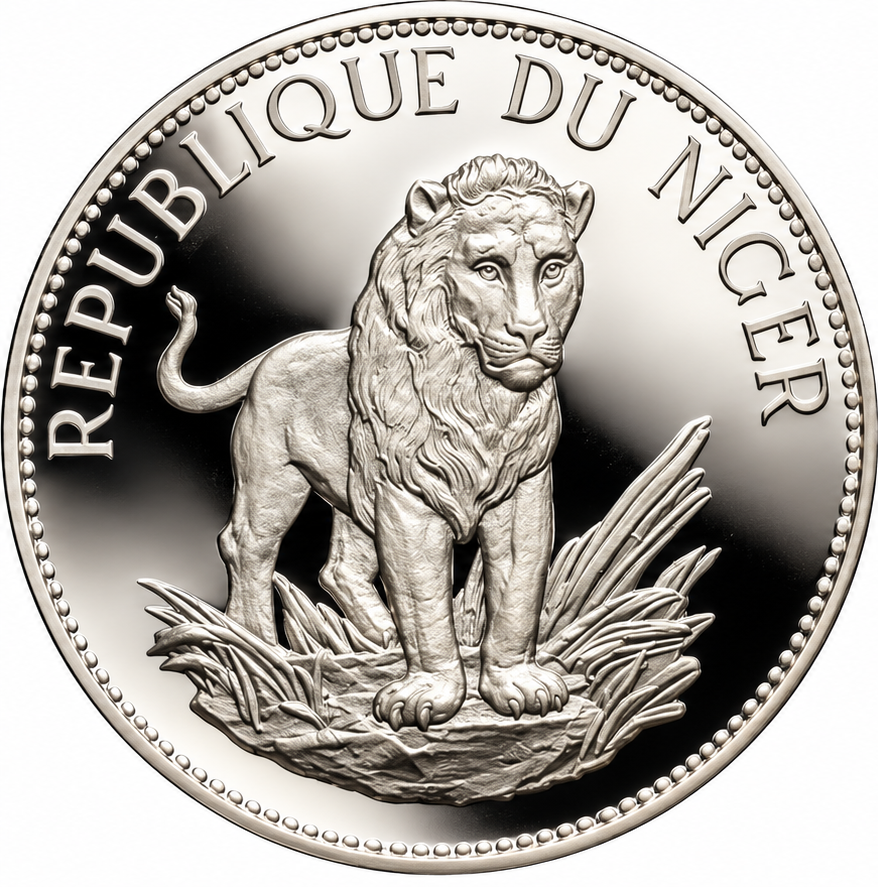 Niger African Lion Silver coin