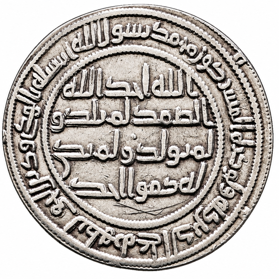Umayyad Silver Dirham of Caliph Al-Walid I — Wasit Mint, 93 AH / 711–712 AD - Image 2