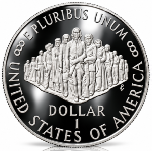 1987 US Constitution Bicentennial 90% silver dollar