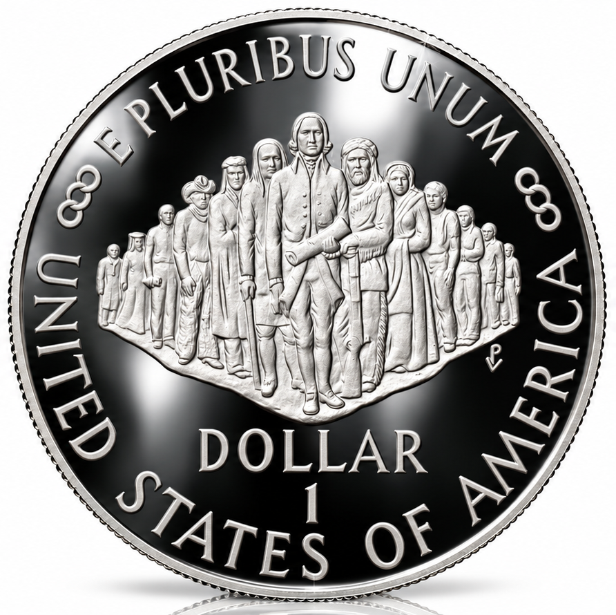 1987 US Constitution Bicentennial 90% silver dollar