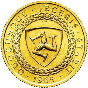 Isle of Man 1965 Gold Sovereign Queen Elizabeth II