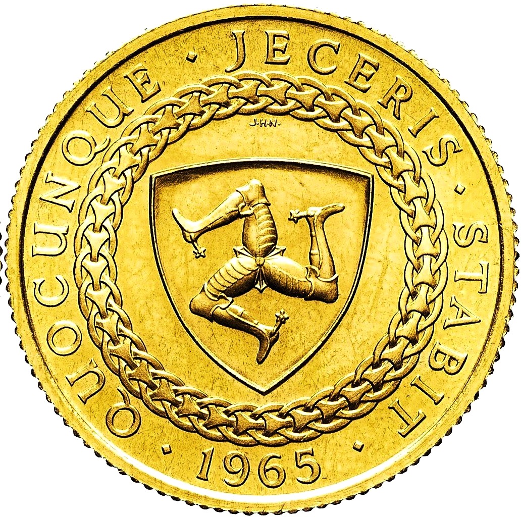 Isle of Man 1965 Gold Sovereign Queen Elizabeth II